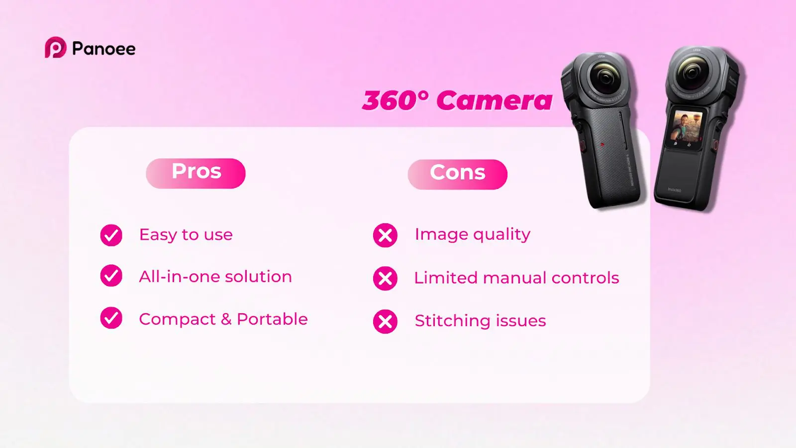 360 camera pros and cons to create virtual tour
